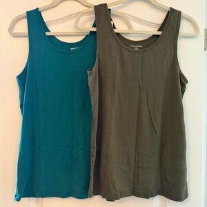 Amazon Essentials Women's Tank Tops - Teal and Olive